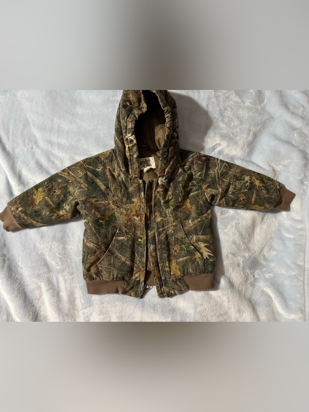Bass Pro Shops Camo Hooded Jacket - Green, Brown